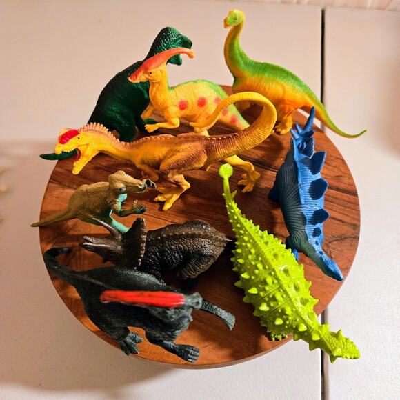 Vintage lot of dinosaurs plastic with Boley TM04 collectible Triceratops - Picture 8 of 16